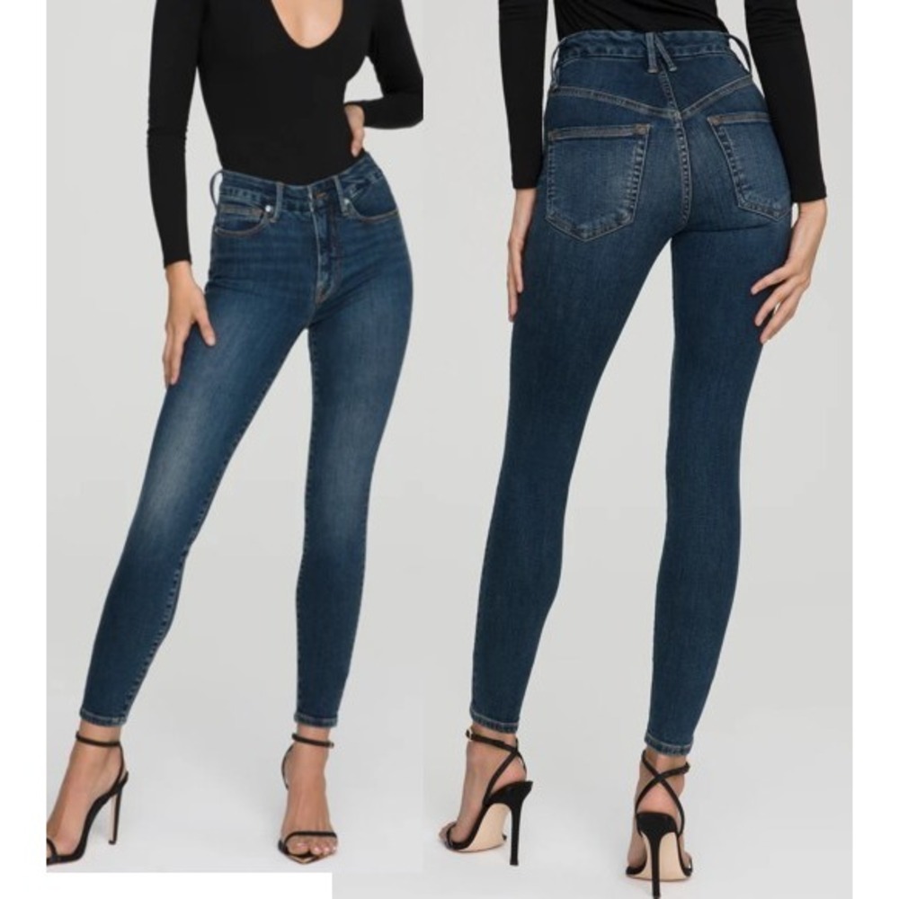 GOOD AMERICAN‎ Good Legs Jeans GAGL899 Wash Blue 004  Women's 4/27